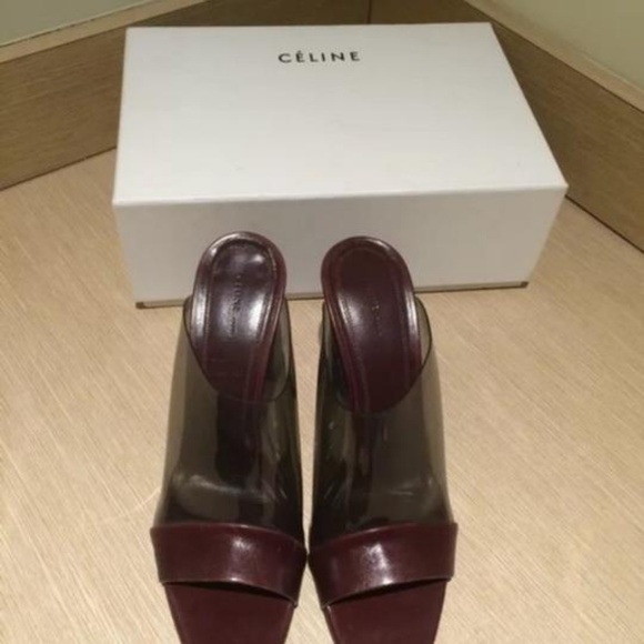 Celine Fumo mules slides heels 39 8-9 - Picture 3 of 5